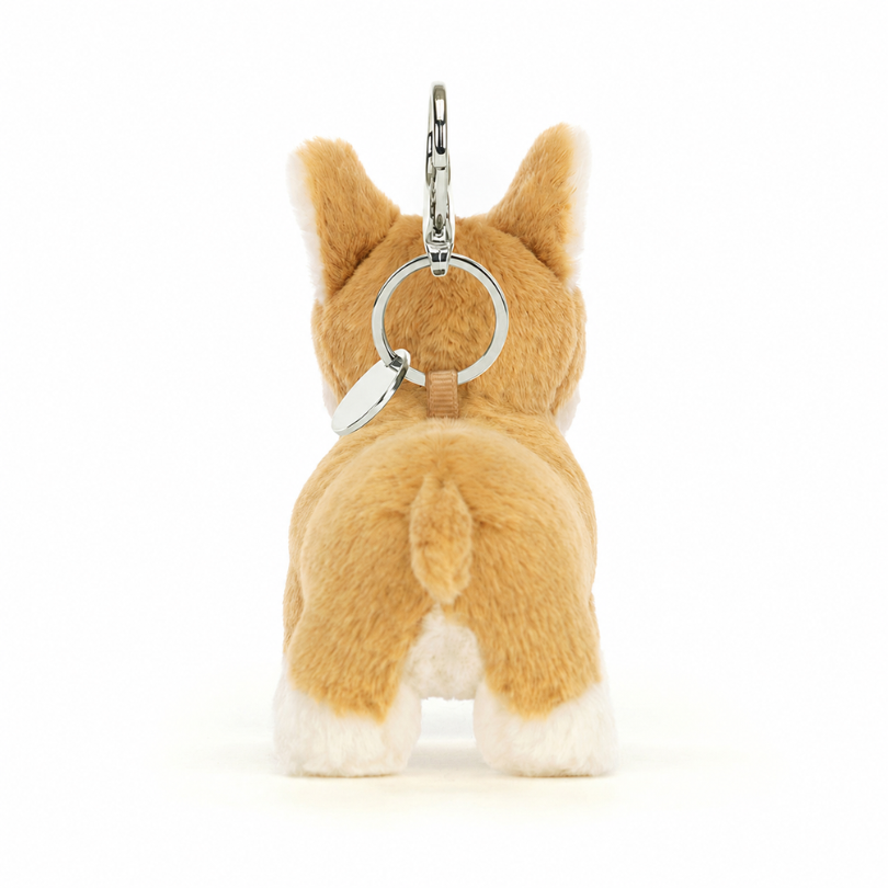 Betty Corgi bag charm in brown – view 3