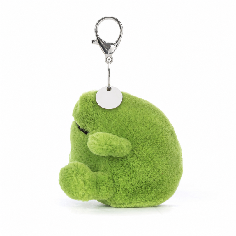 Green Frog bag charm in green – view 3
