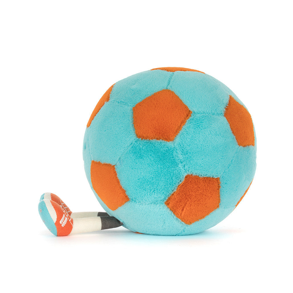 Amuseables Football plush in blue and orange – view 3