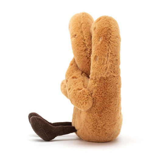 Amuseables Pretzel plush toy in brown – view 2