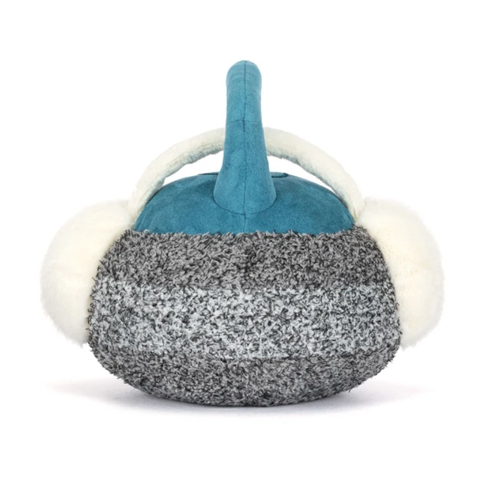 Grey curling stone plush toy – view 4