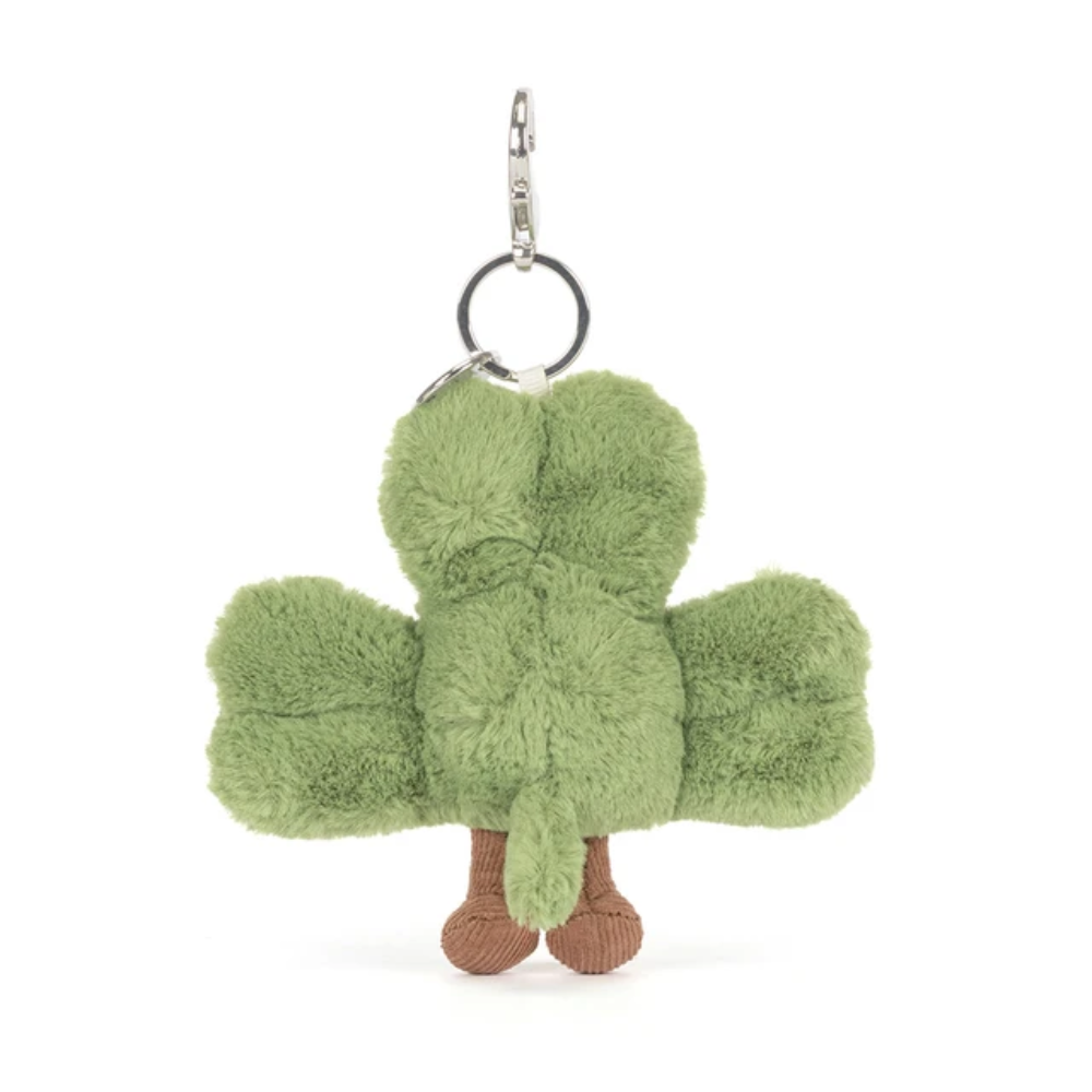 Amuseables Siofra Shamrock green plush bag charm – view 3