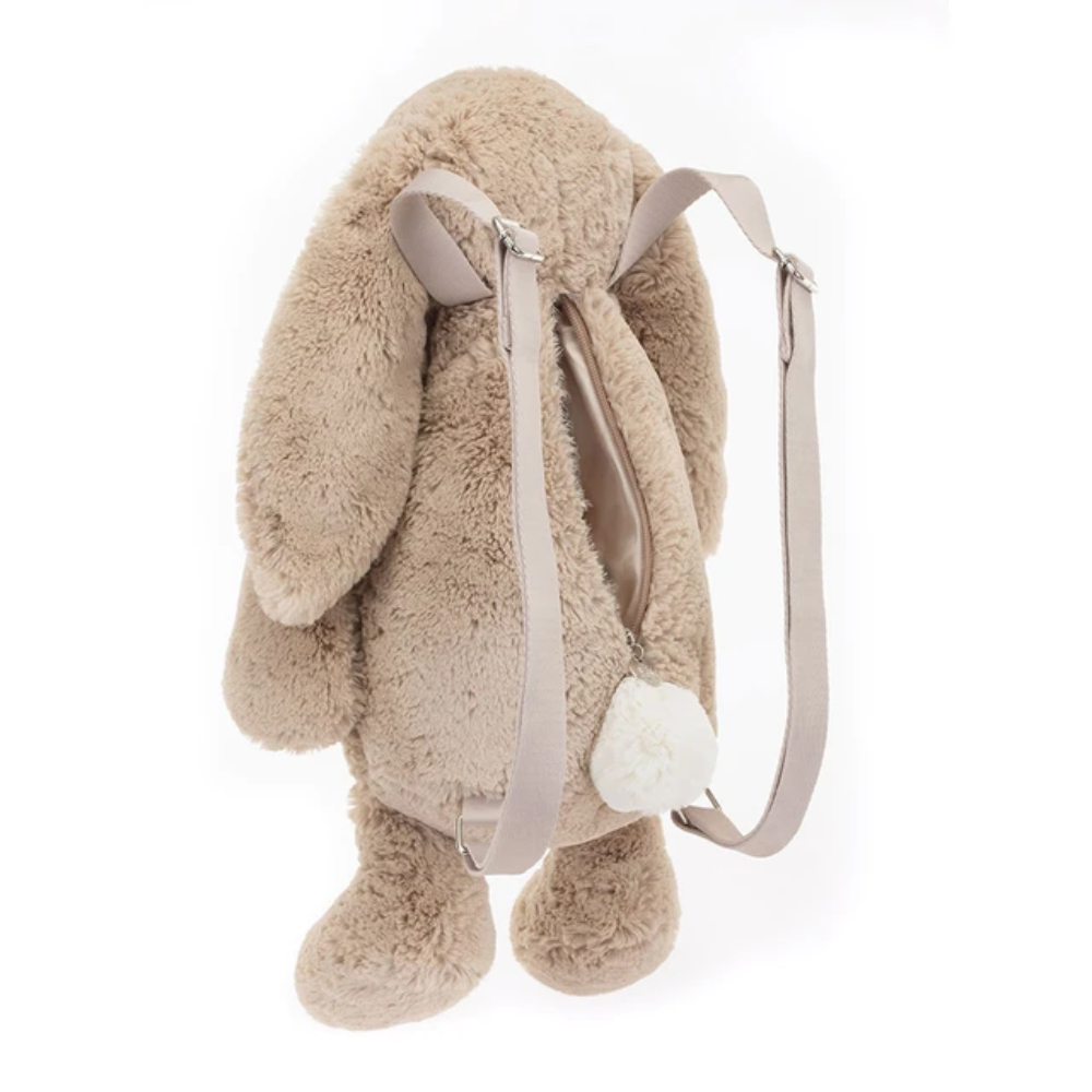 Bashful Bunny beige bunny backpack plush – view 3