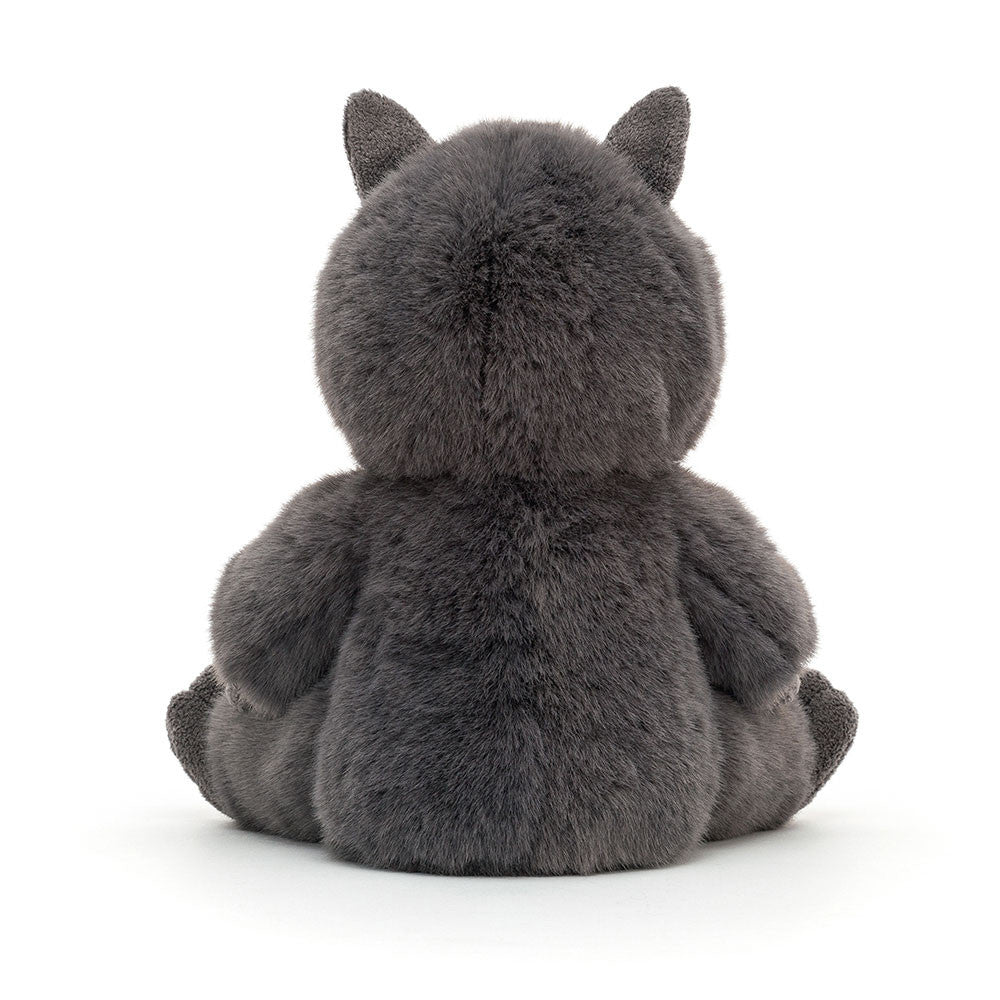 Wilf Wolf plush toy in charcoal grey – view 3