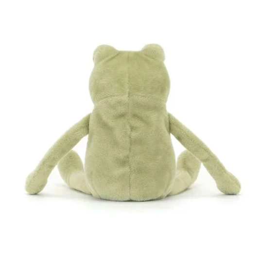 Fergus Frog plush toy in olive green – view 2
