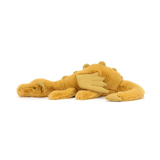 Golden Dragon plush toy in yellow – view 2