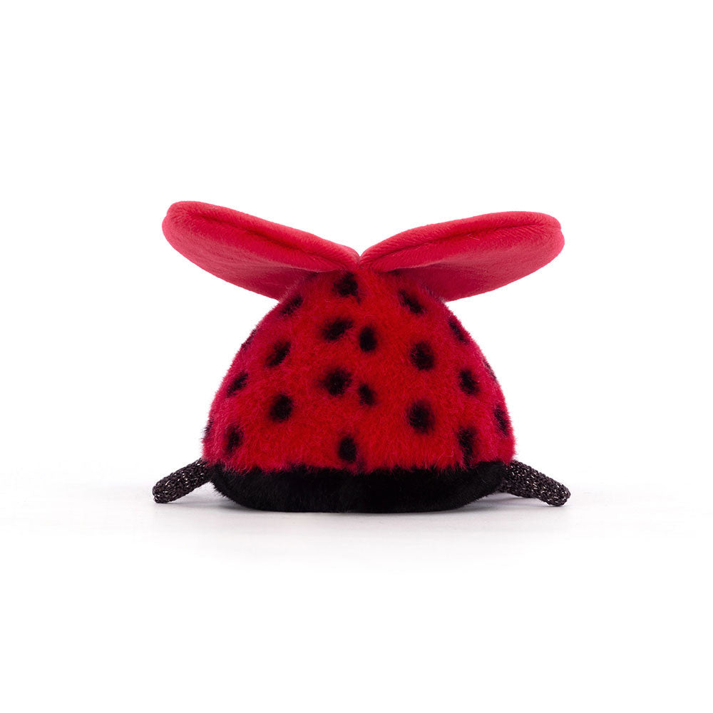 Loulou Love Bug red spotted bug plush toy – view 3