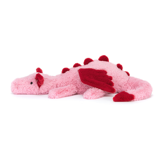 Heart Dragon plush in pink – view 2