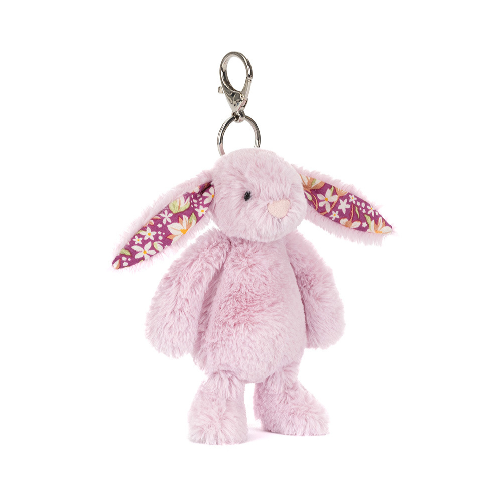 Thistlepop Blossom Bunny bag charm in pink