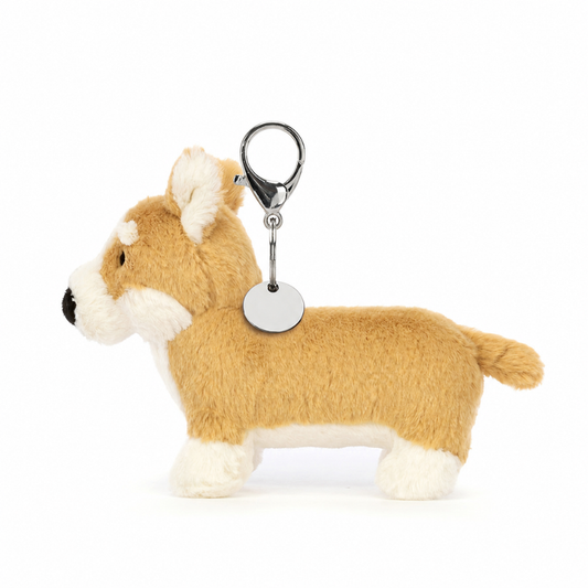 Betty Corgi bag charm in brown – view 2