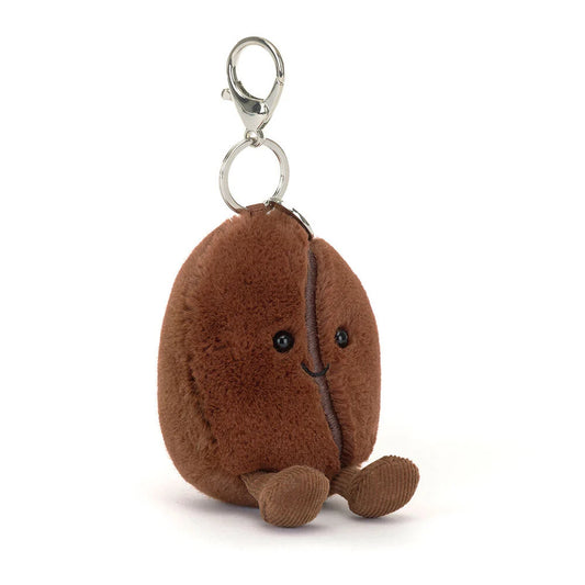Amuseables Coffee Bean bag charm in brown