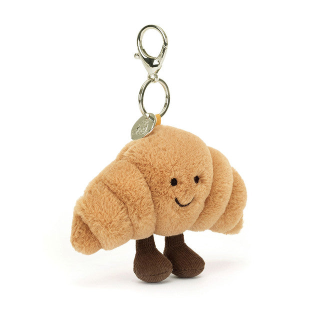 Amuseables Croissant bag charm in brown