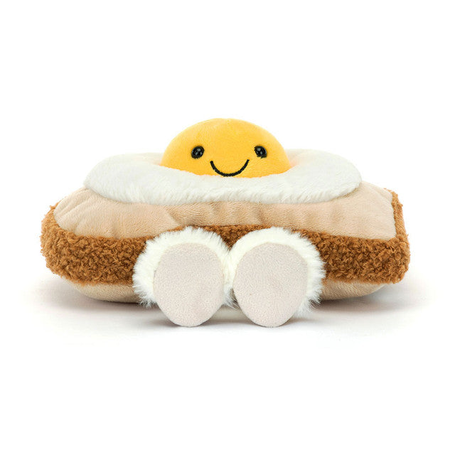 Amuseables Egglantine Egg On Toast plush toy in cream