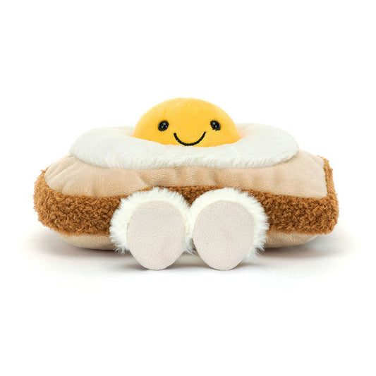 Amuseables Egglantine Egg On Toast plush toy in cream