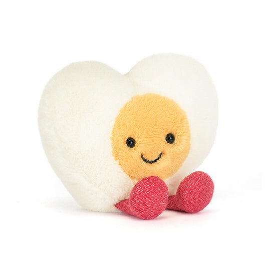 Amuseables Heart Boiled Egg plush toy in white