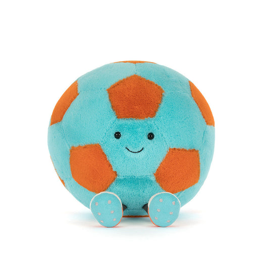 Amuseables Football plush in blue and orange – view 2