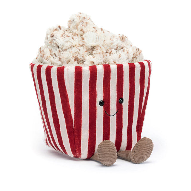 Amuseables Popcorn plush toy in red