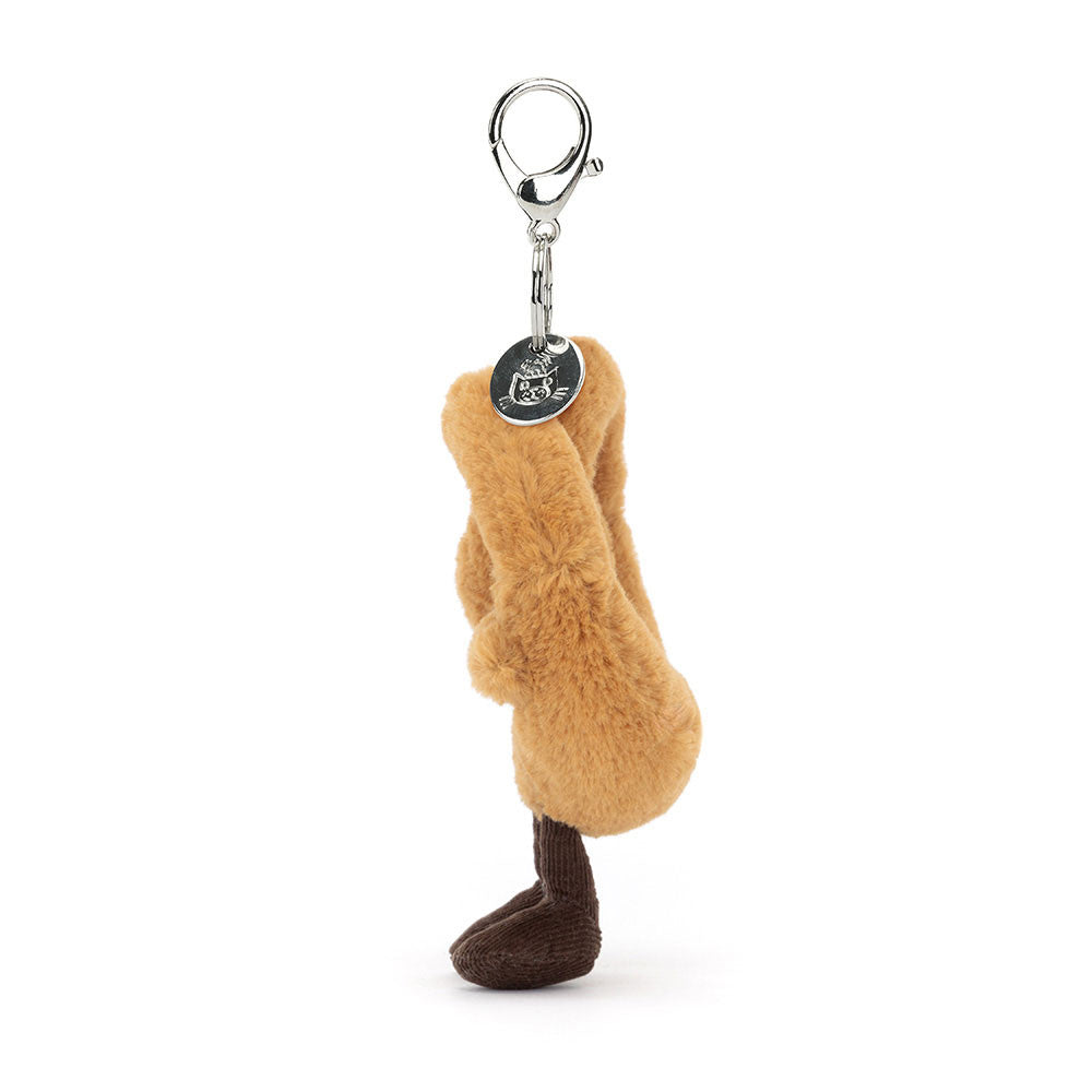 Amuseables Pretzel bag charm in brown – view 3