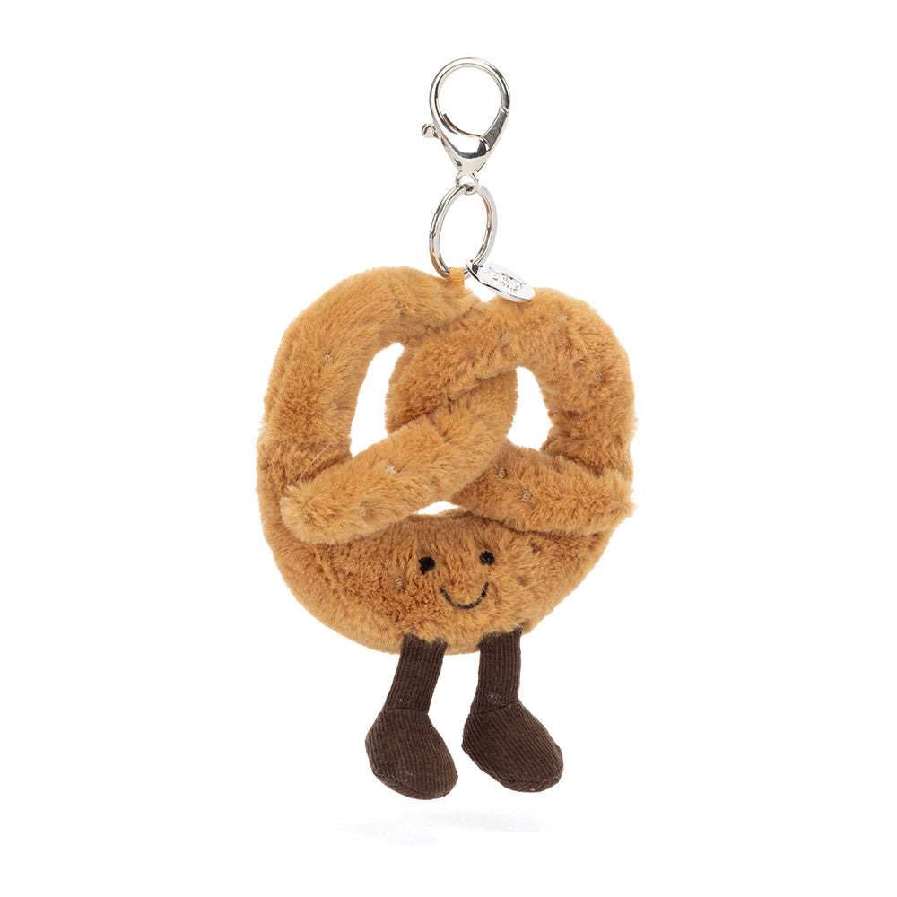Amuseables Pretzel bag charm in brown