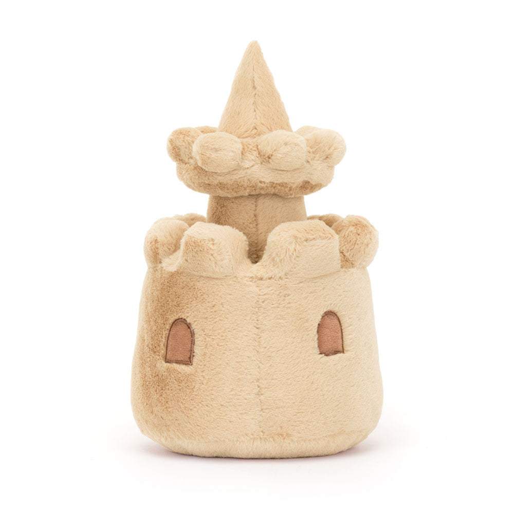 Amuseables Sandcastle plush toy in beige with a shell motif and starfish accent – view 3