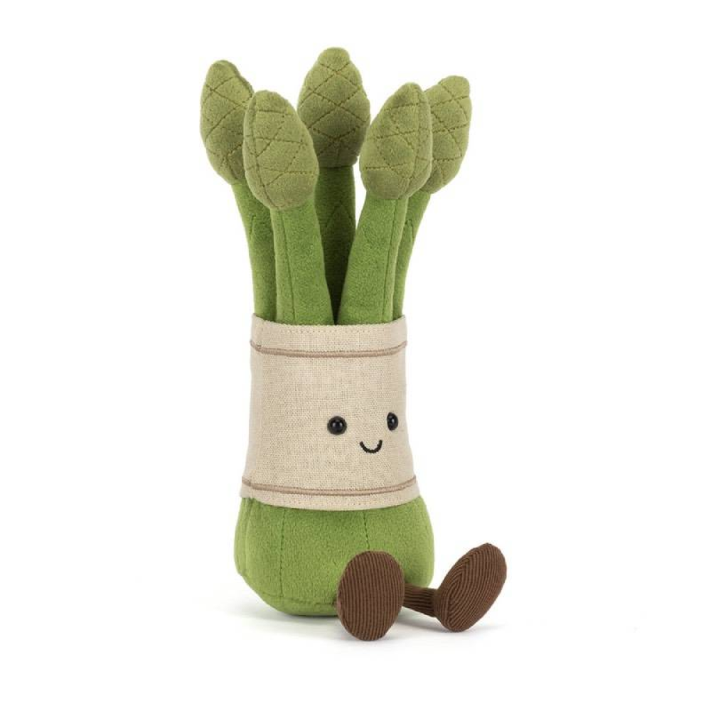 Amuseables Asparagus plush toy in green