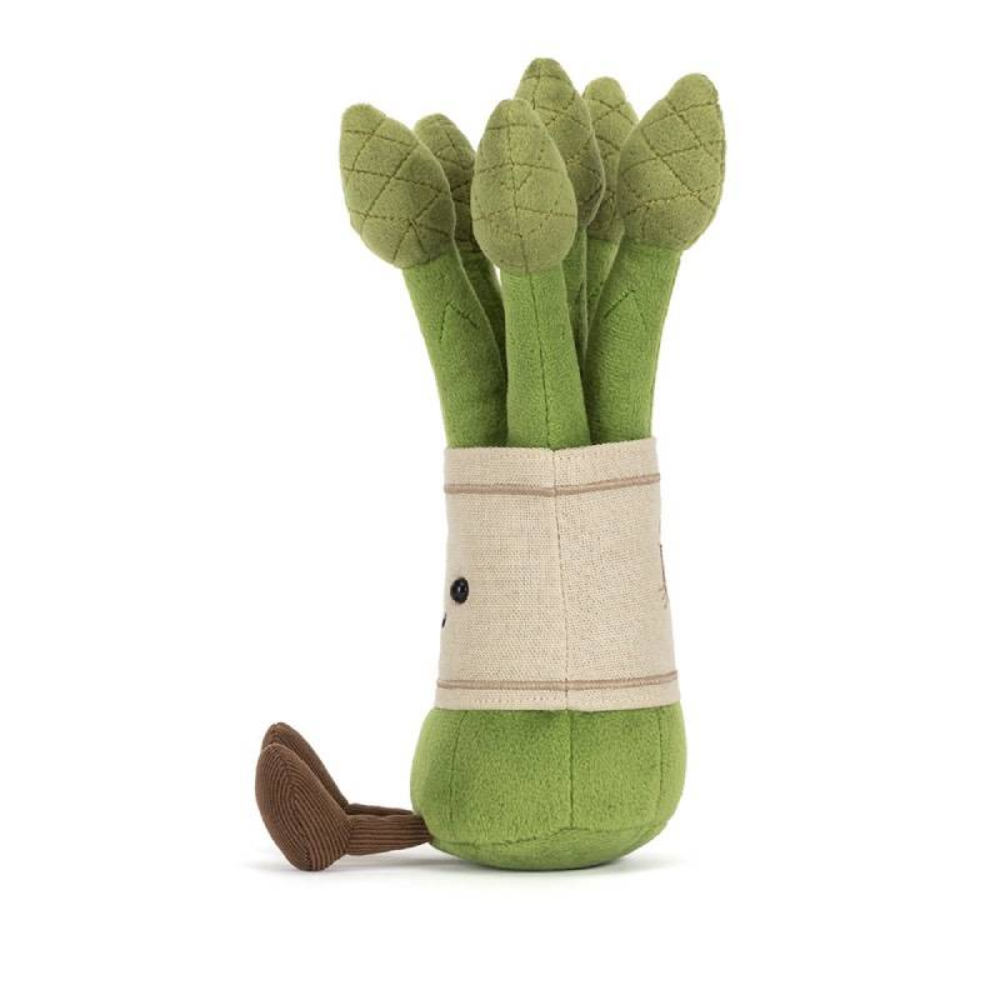 Amuseables Asparagus plush toy in green – view 2