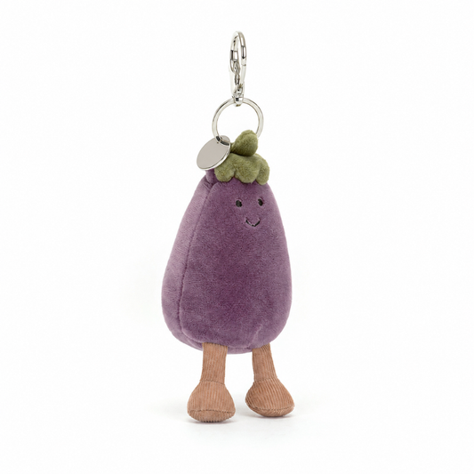 Amuseables Aubergine bag charm in purple