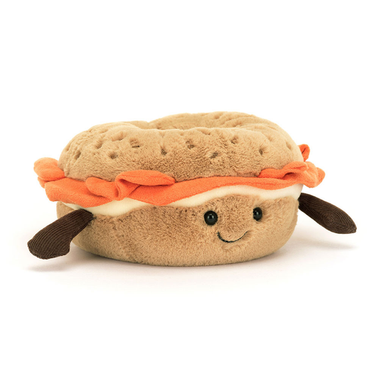 Amuseables Bagel plush in brown