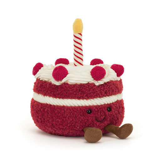 Amuseables Cheri Cake plush toy in red