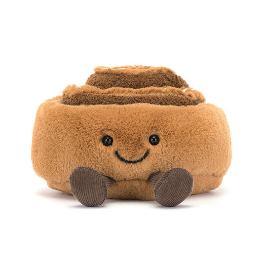 Amuseables Cinnamon Bun plush toy in brown