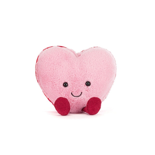 Amuseables Colette Heart Macaron plush toy in pink