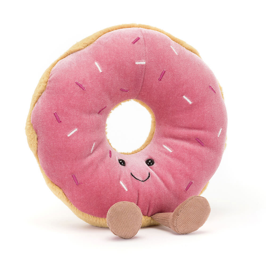 Amuseables Doughnut plush in pink