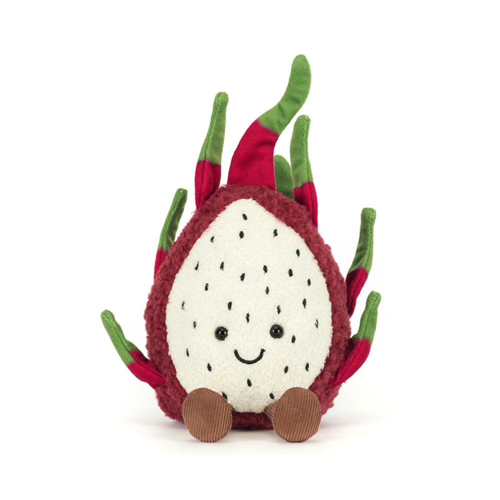 Amuseables Dragon Fruit plush toy in red