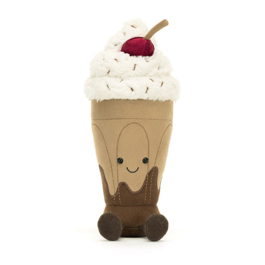 Amuseables Marin Chocolate Milkshake plush in beige
