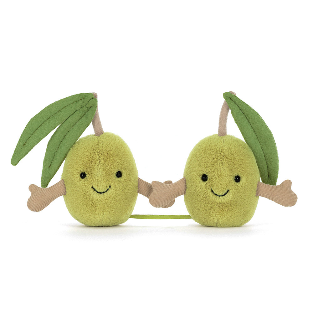 Amuseables Pair of Olives green plush toy