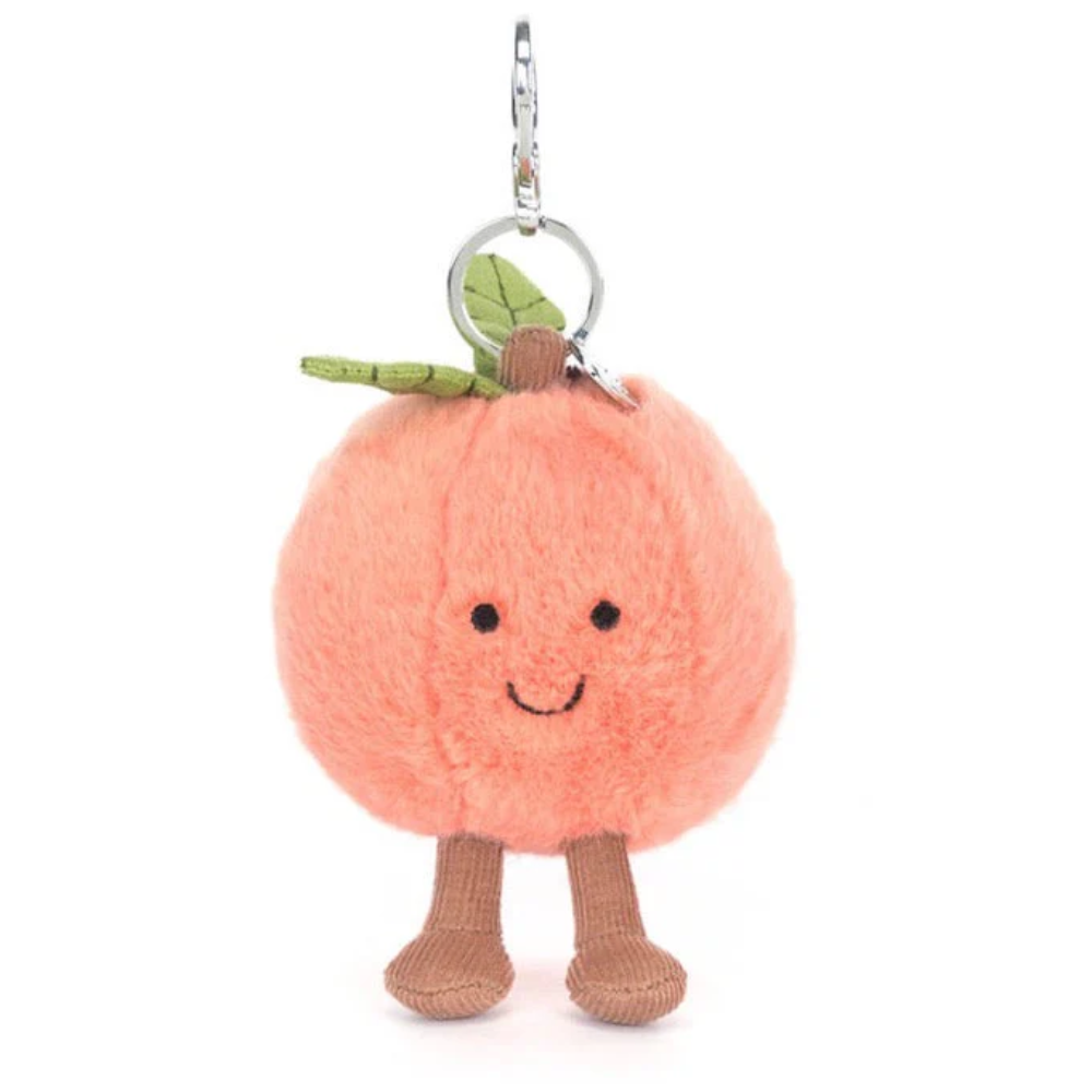 Amuseables Peach plush bag charm