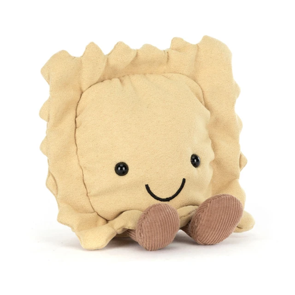 Amuseables Ravioli beige pasta plush toy