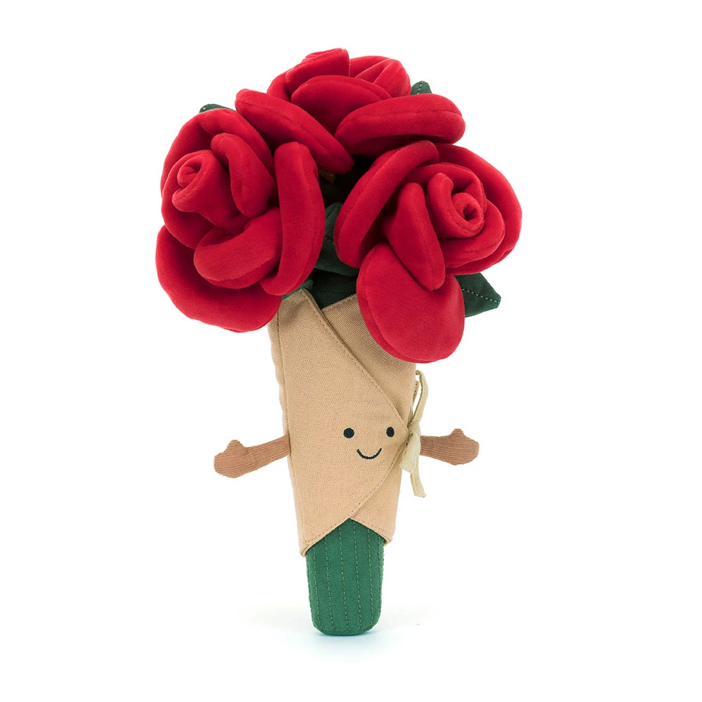 Amuseables Rose Bouquet plush toy in red – view 2
