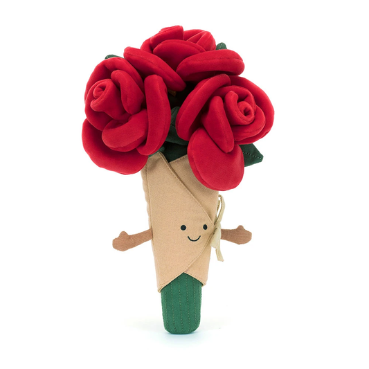 Amuseables Rose Bouquet plush toy in red – view 2