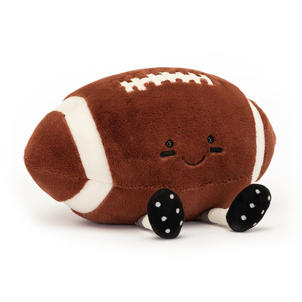 Amuseables Sports American Football plush toy in brown
