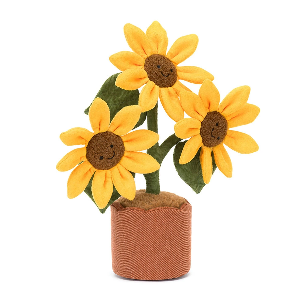 Amuseables Sunflower plush toy in yellow
