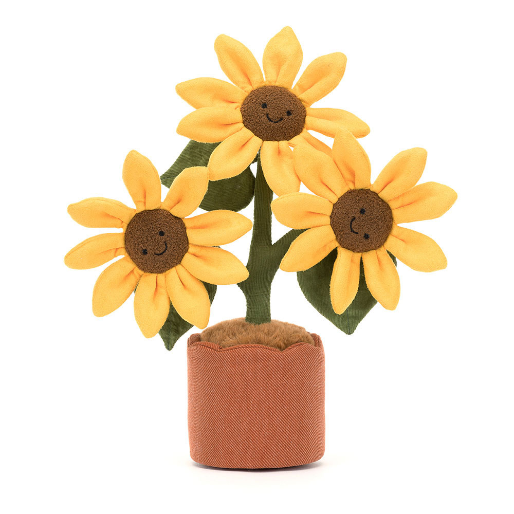 Amuseables Sunflower plush toy in yellow – view 2