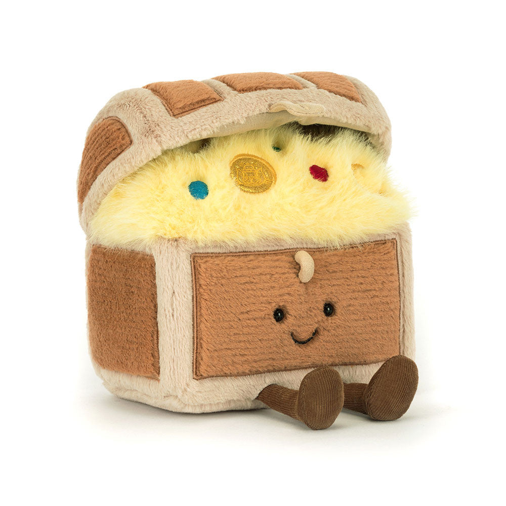 Amuseables Treasure Chest brown plush toy