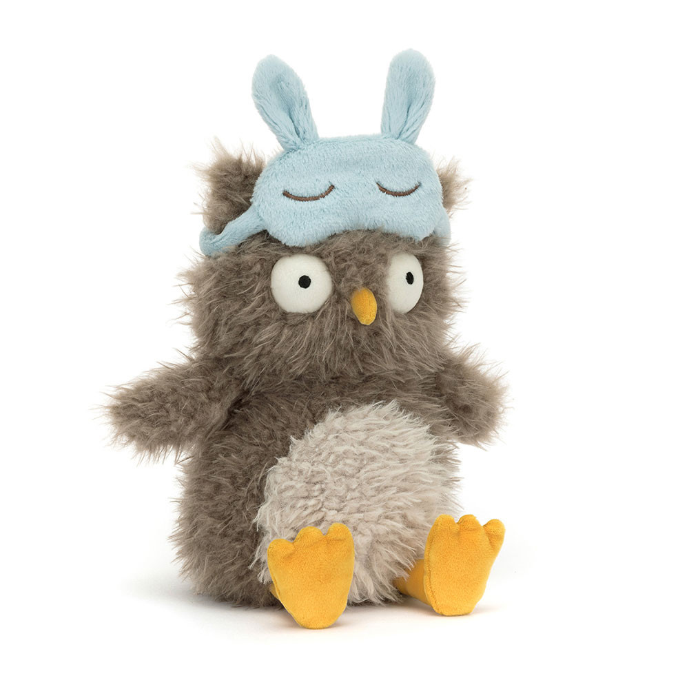 Audrey Hootsoftly owl plush toy in grey