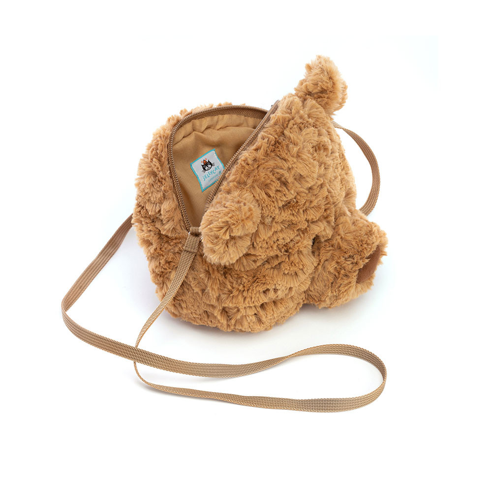 Brown Bear Bag with a plush bear character design in brown – view 3