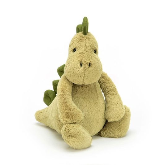 Bashful Dino plush toy in green