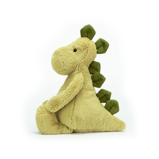 Bashful Dino plush toy in green – view 2