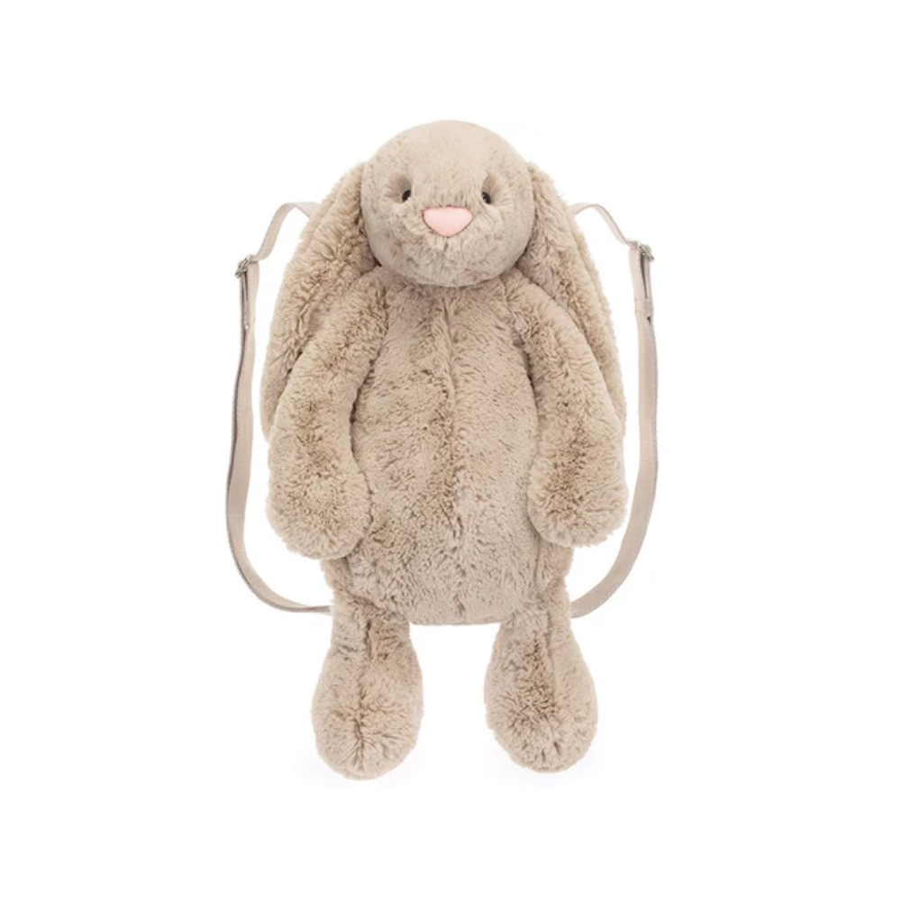 Bashful Bunny beige bunny backpack plush