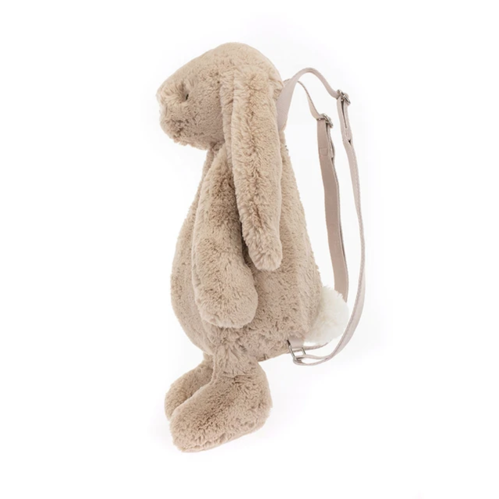 Bashful Bunny beige bunny backpack plush – view 2