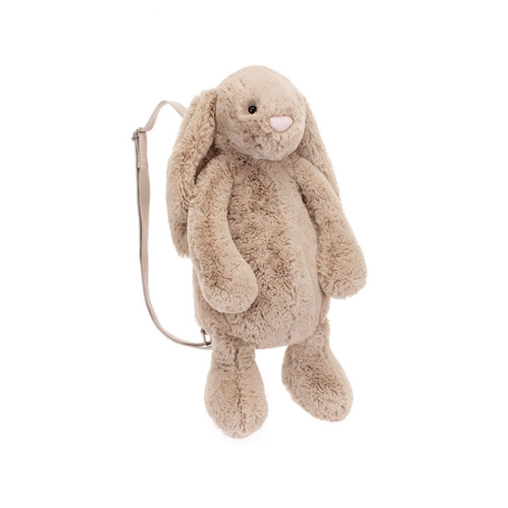 Bashful Bunny beige bunny backpack plush – view 4